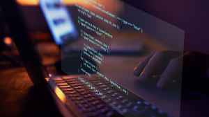 coding sur l'écran d'un ordinateur